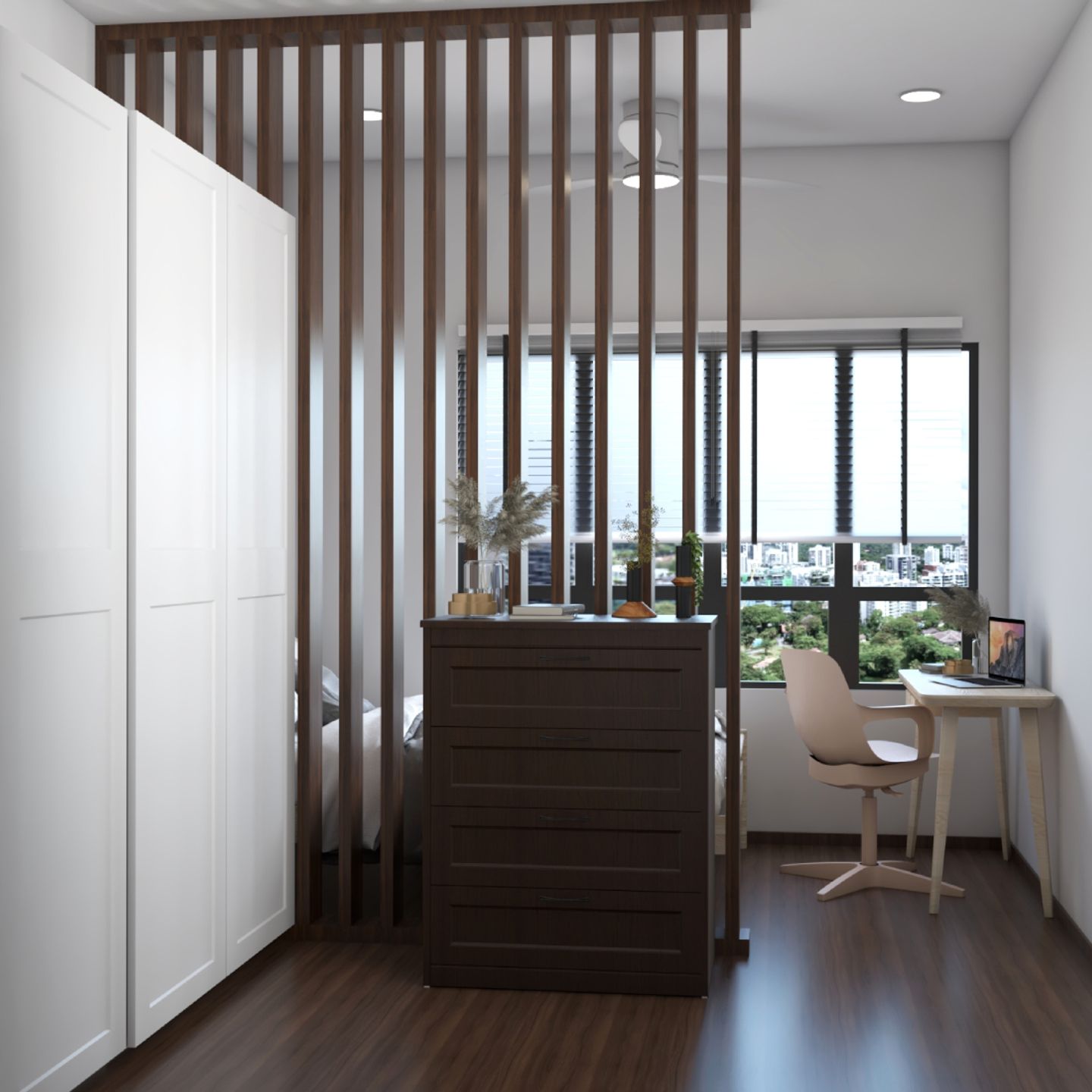 Scandinavian Interior Design For Master Bedrooms With Wooden Furnitures