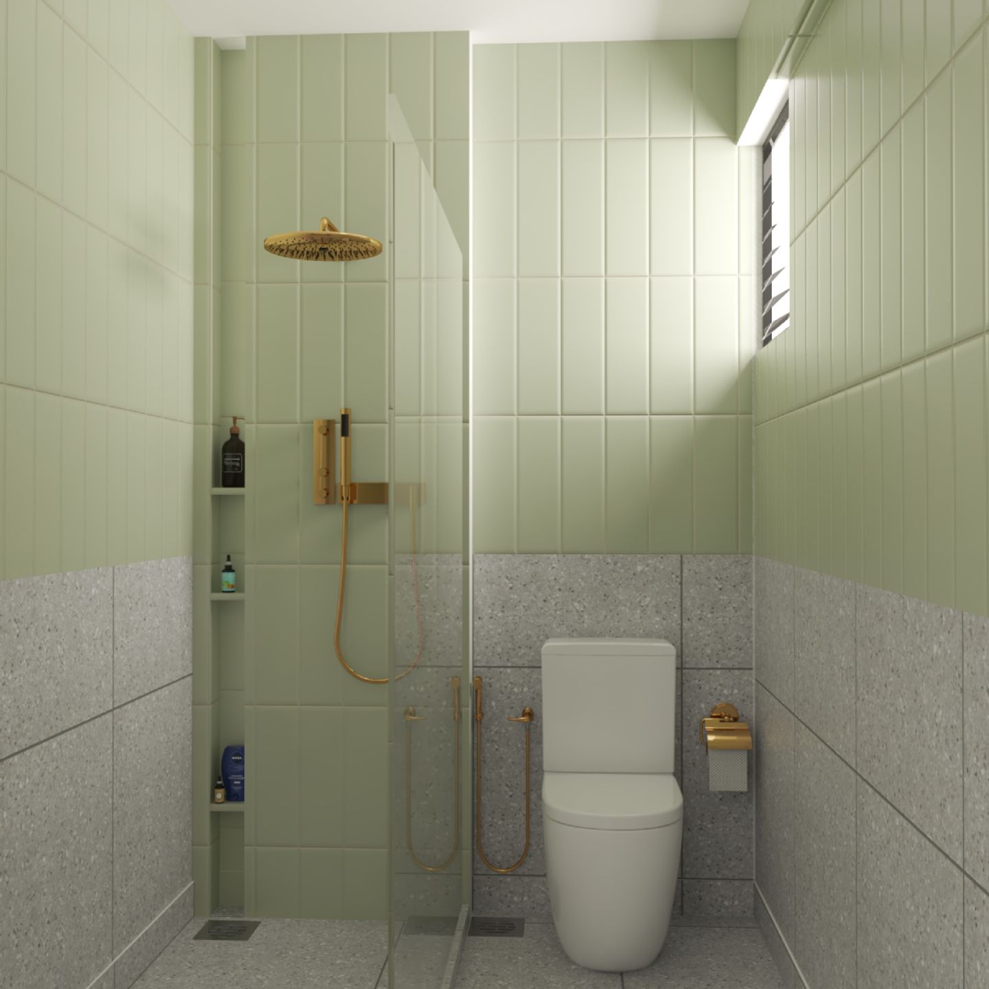 Modern And Minimal Bathroom - Livspace