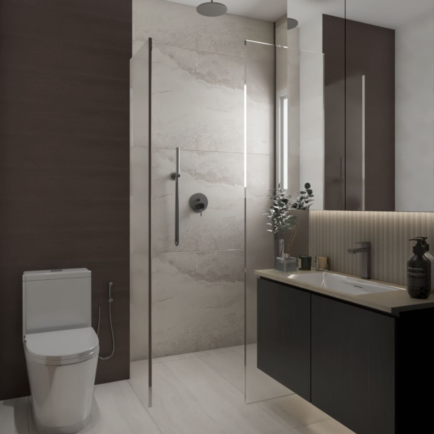 Compact Bathroom Interior Design - Livspace