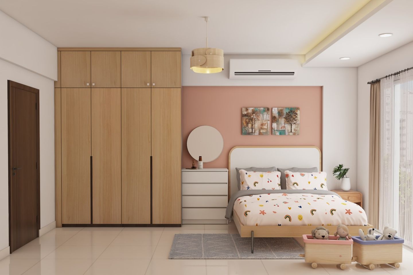 Scandinavian Kid's Bedroom Design - Livspace