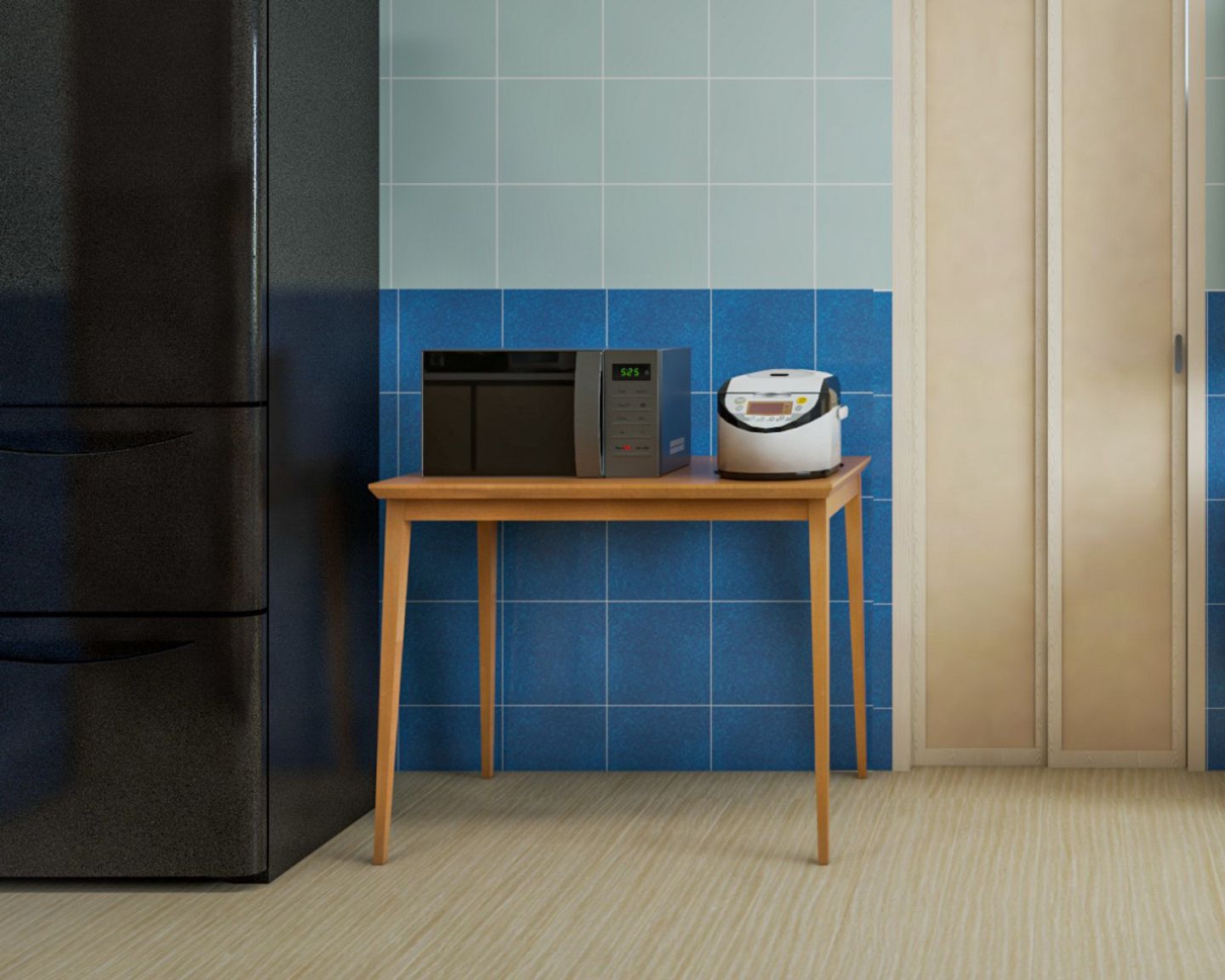Scratch-Resistance Brown Flooring For Kitchens