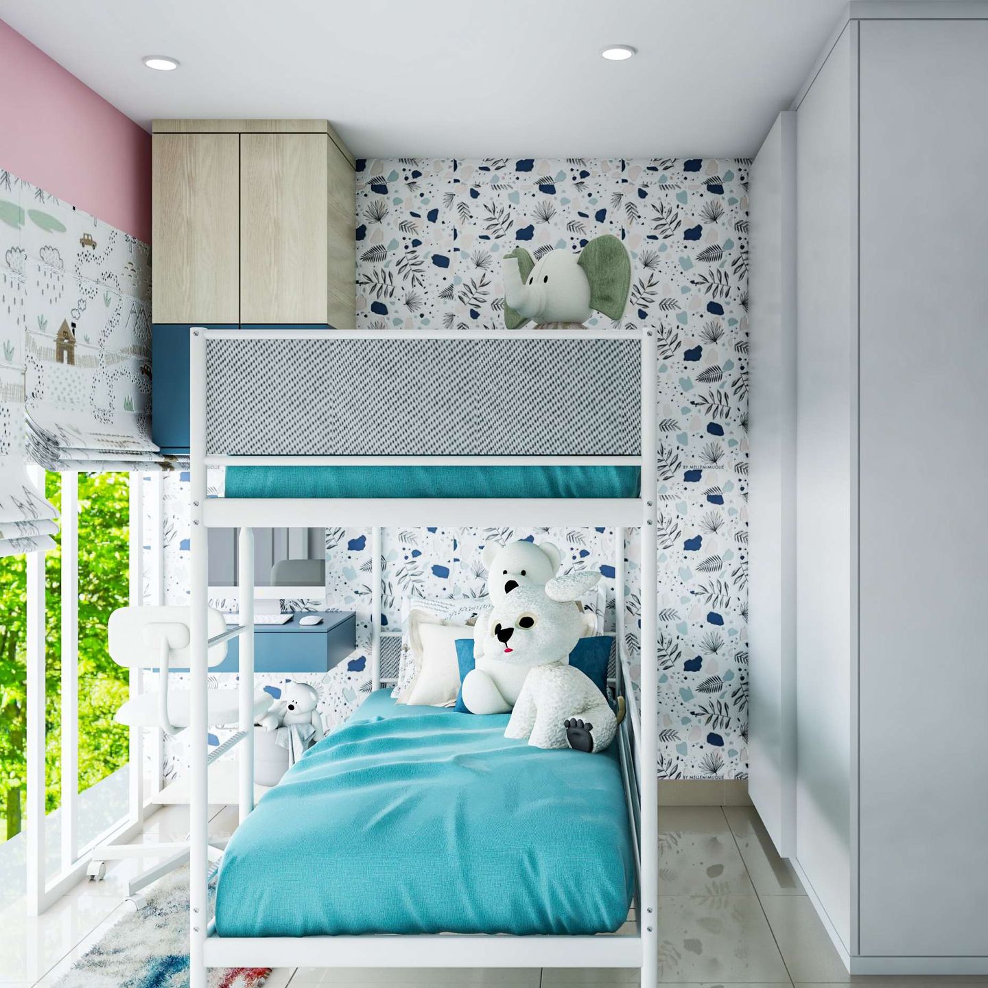 Modern Wall Design With A Durable Wallpaper