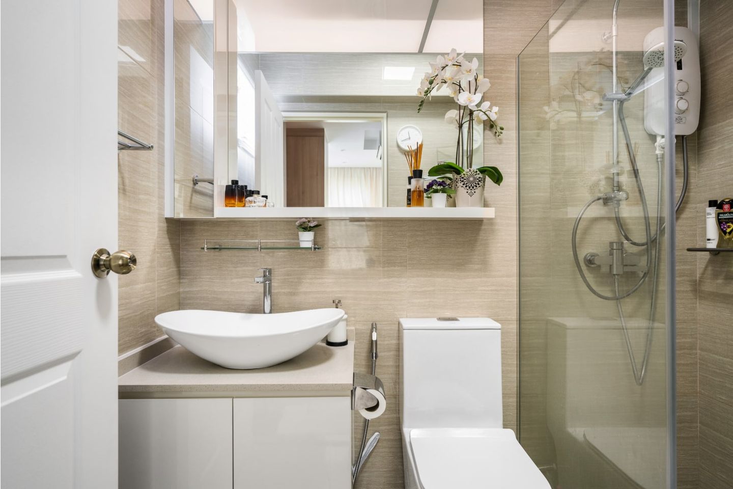 Compact Low-Maintenance Bathroom Design - Livspace