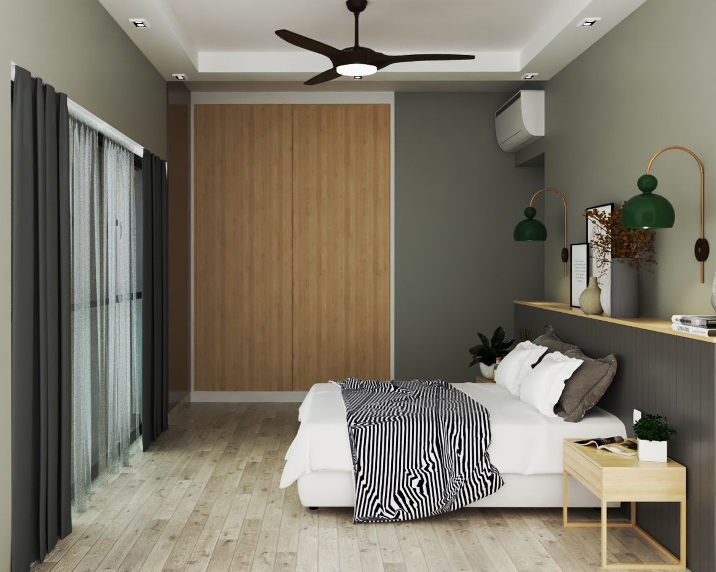 2-Door Wooden Bedroom Wardrobe - Livspace