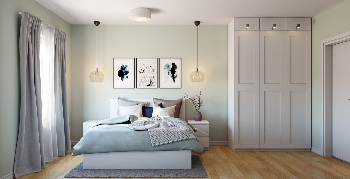 Contemporary Wooden Flooring Bedroom - Livspace