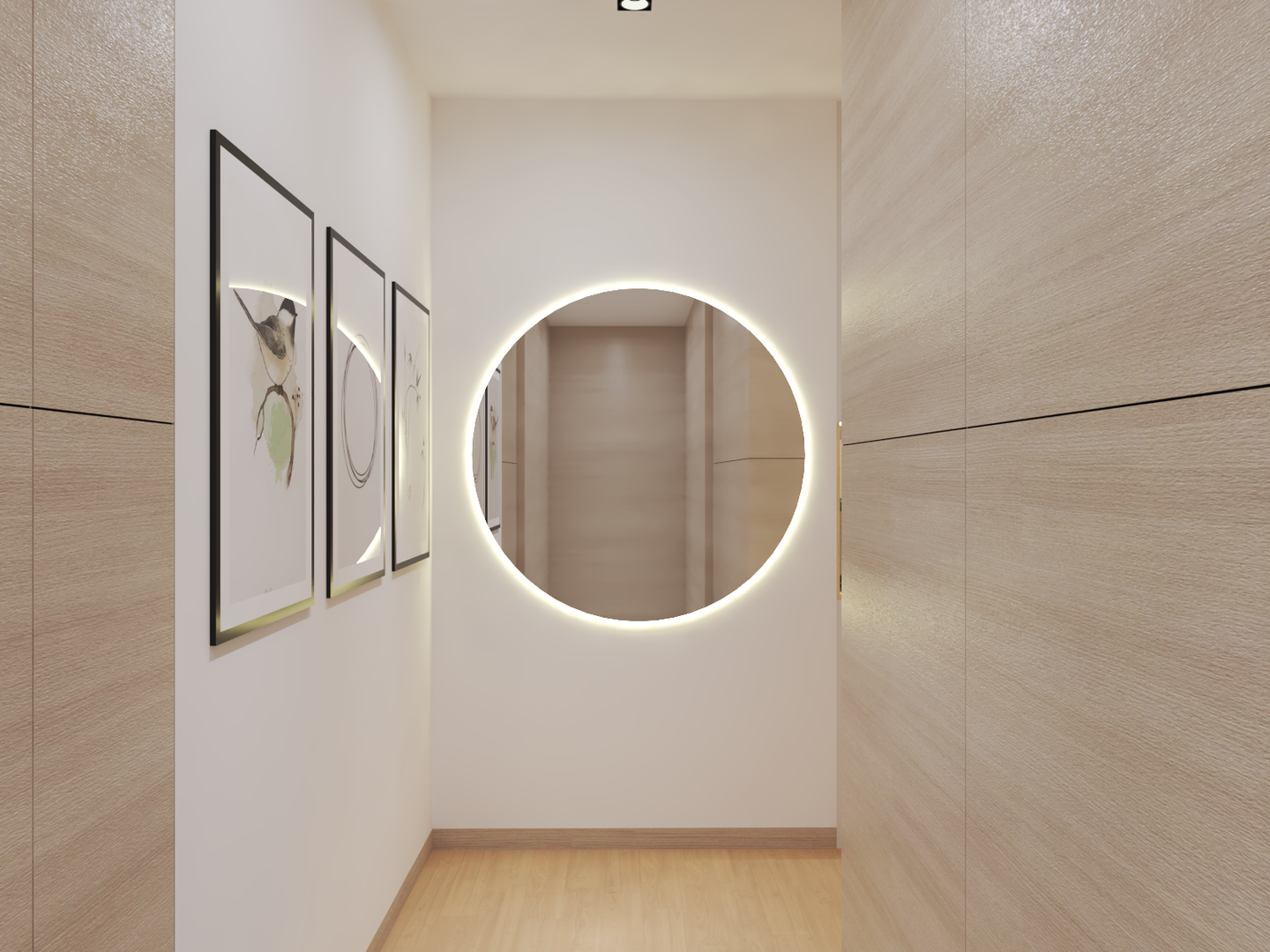 Modern Compact Foyer Livspace