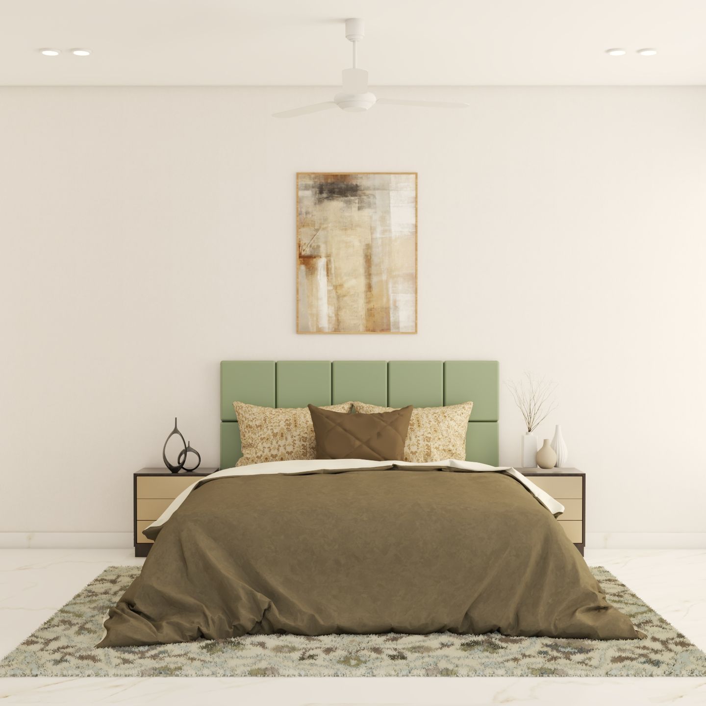 Simple Master Bedroom - Livspace