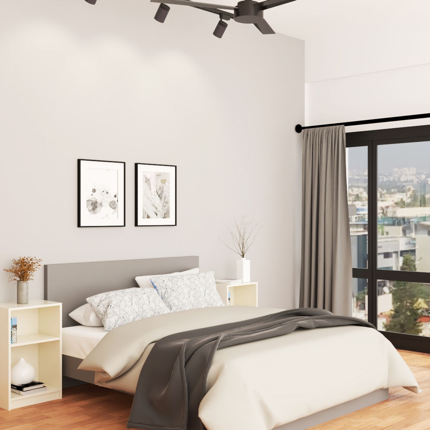 Simple And Elegant Master Bedroom - Livspace