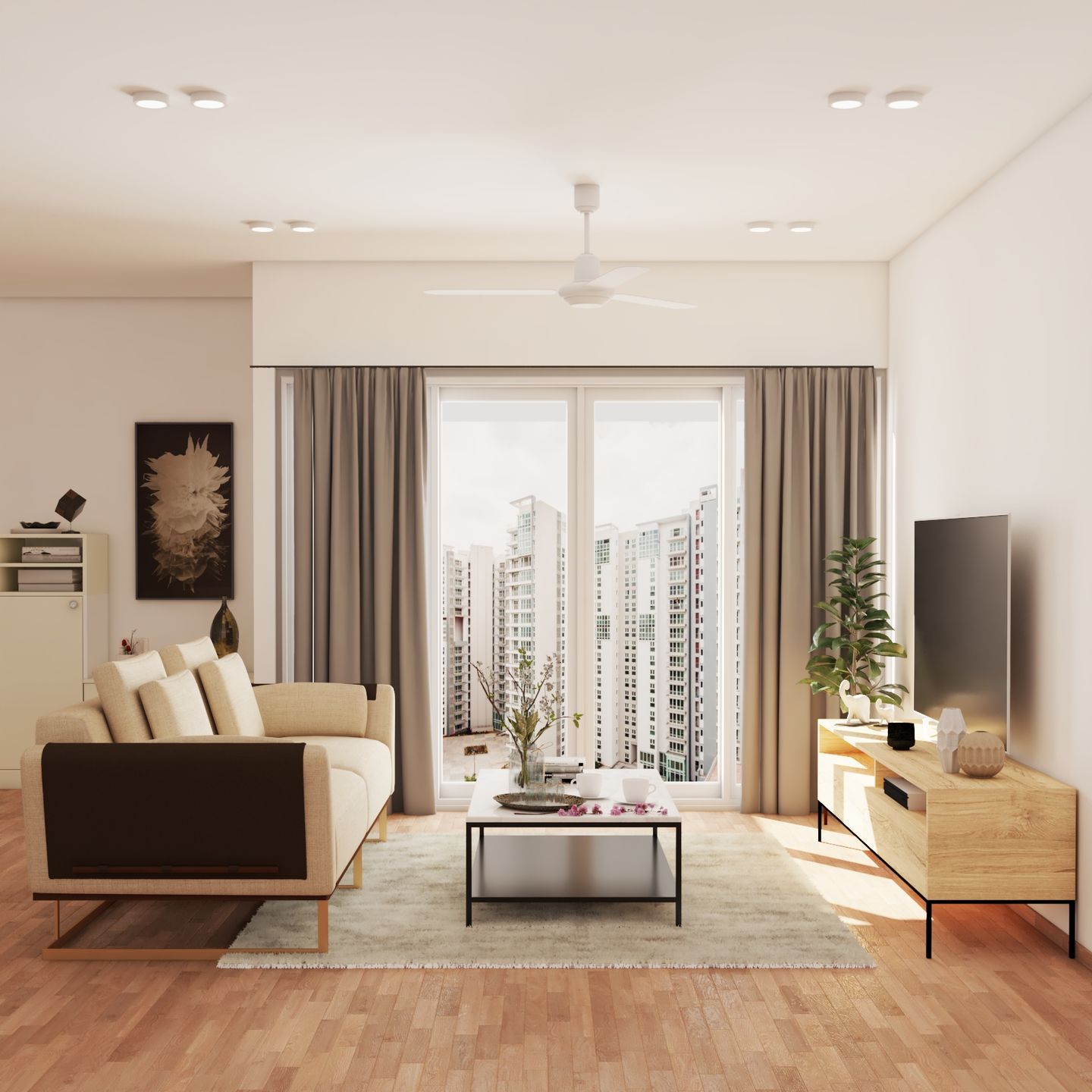 Modern Living Room – Livspace