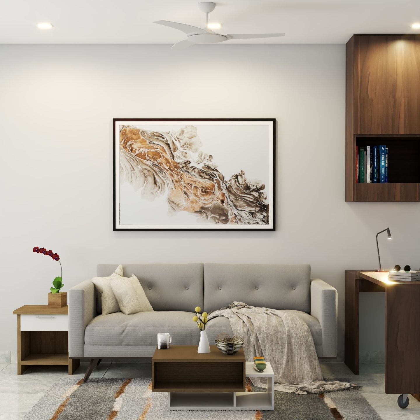 Premium Living Room Design - Livspace