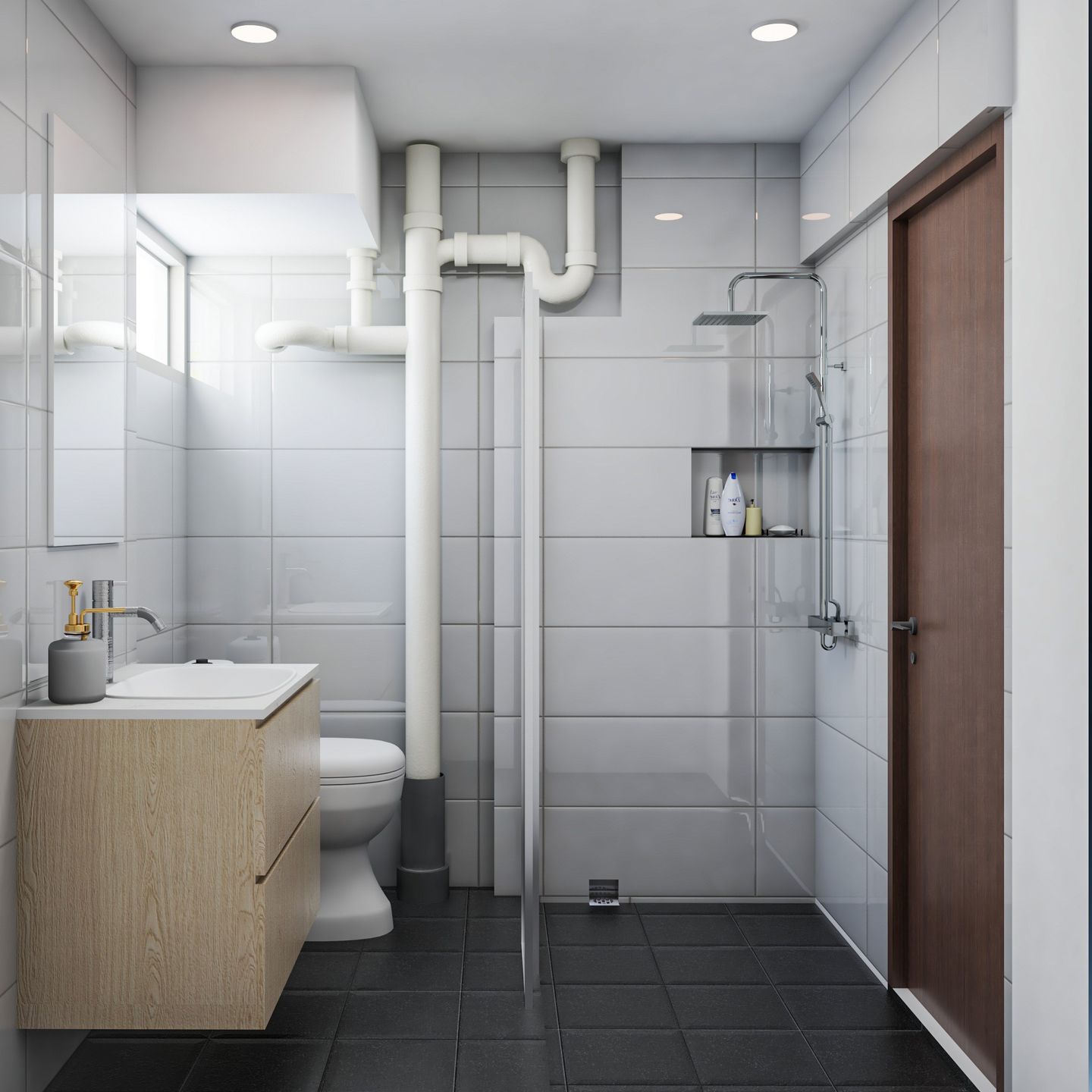 Compact Toilet Design - Livspace