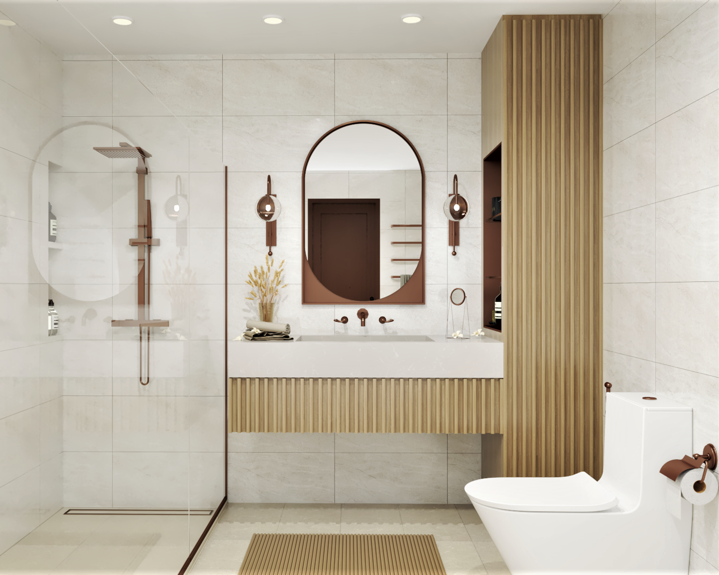 Art Deco Toilet Interior Design - Livspace