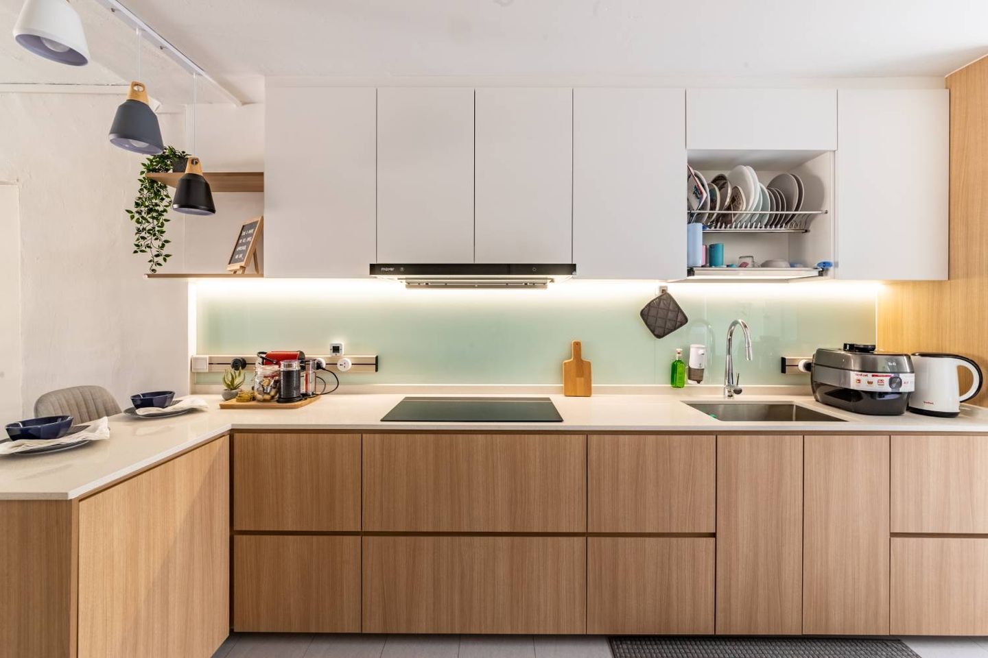 Scandinavian Laminate Design For Kitchen Cabinets - Livspace