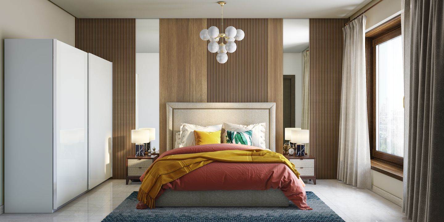 Spacious Modern Master Bedroom Design - Livspace