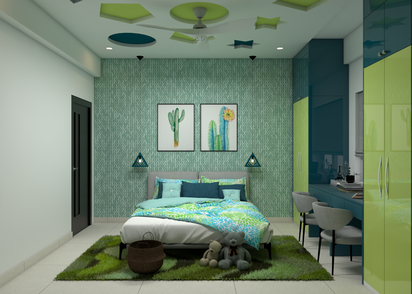 Contemporary Style Convenient Bedroom - Livspace