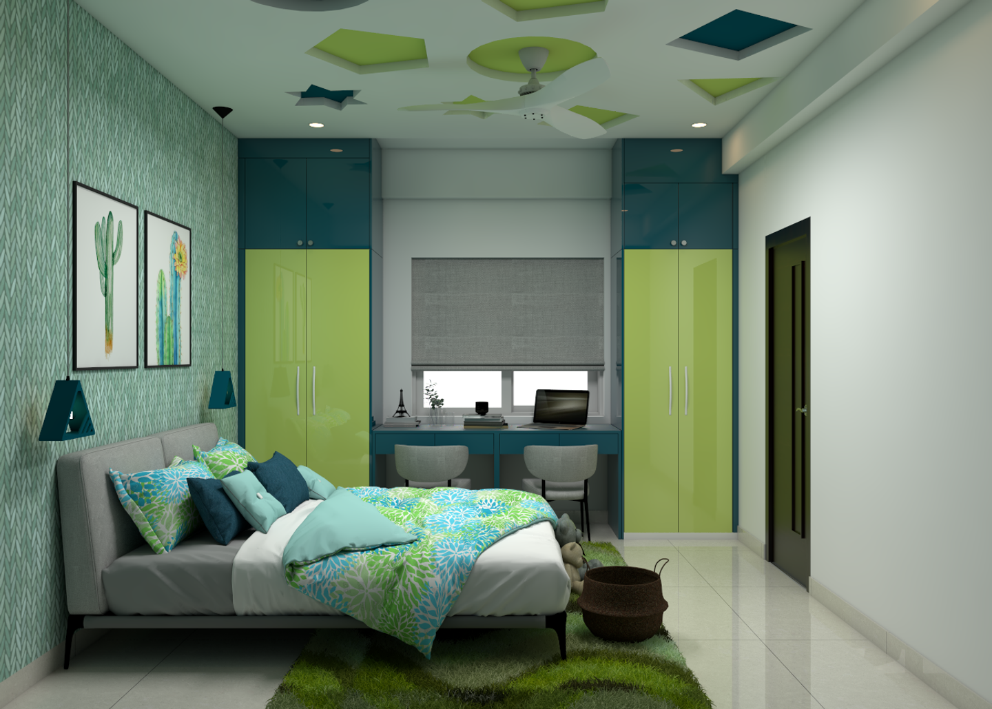 Contemporary Style Convenient Bedroom - Livspace