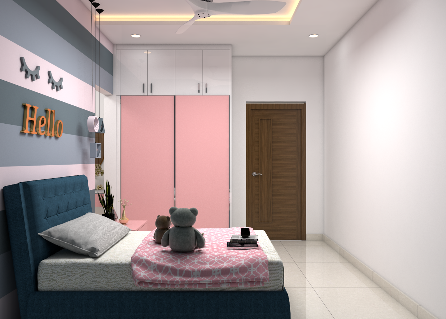 Minimal Style Compact Bedroom - Livspace