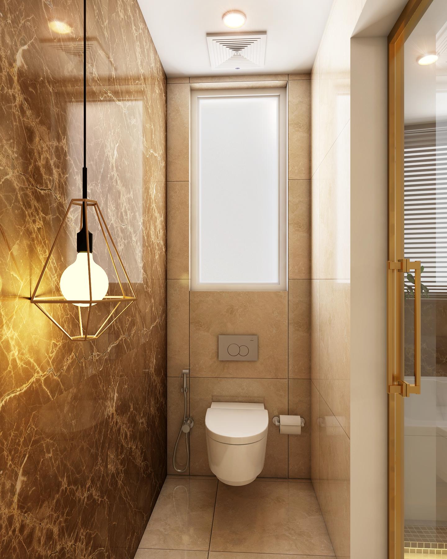 Spacious Convenient Modern Style Bathroom – Livspace