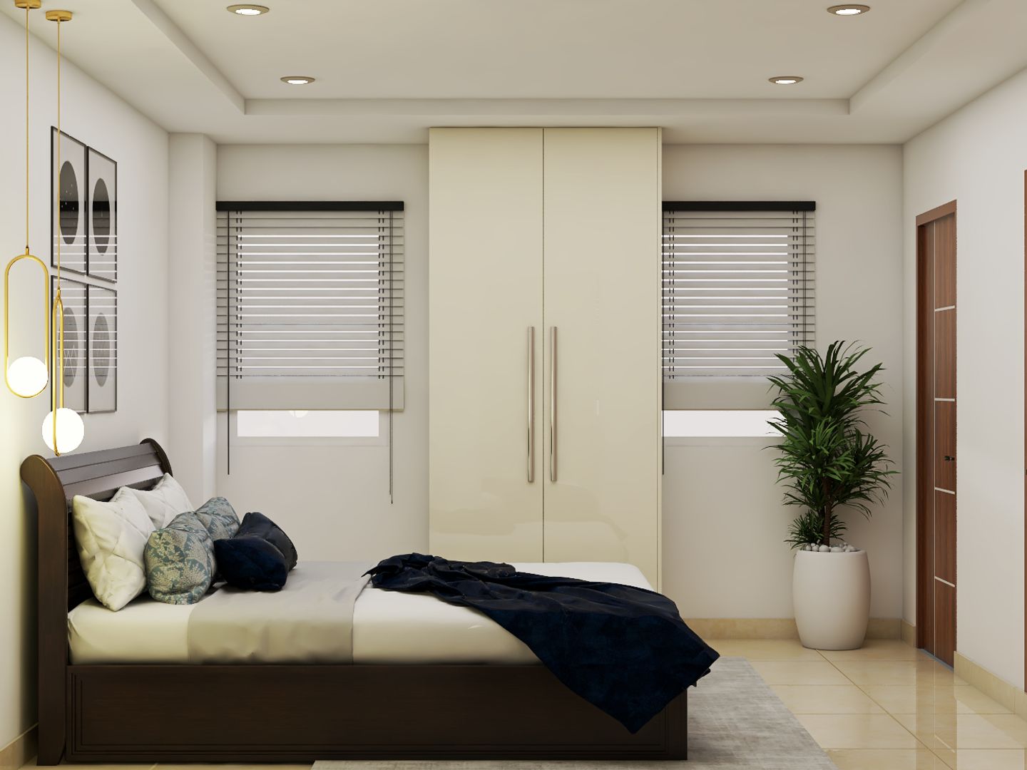 Modern Monotone Bedroom