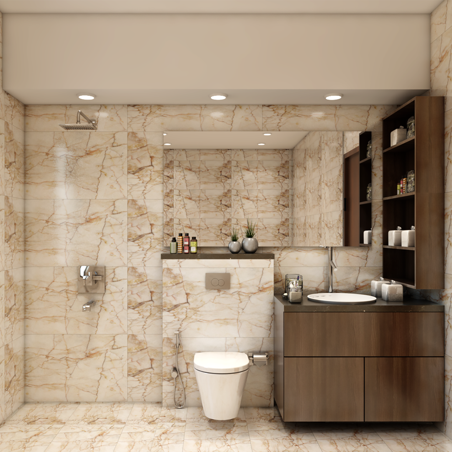 Contemporary Bathroom Design - Livspace