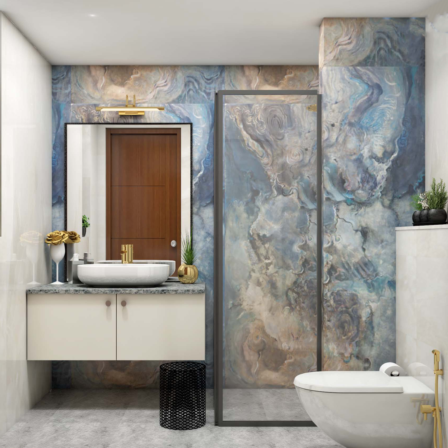 Marble Bathroom Design  - Livspace
