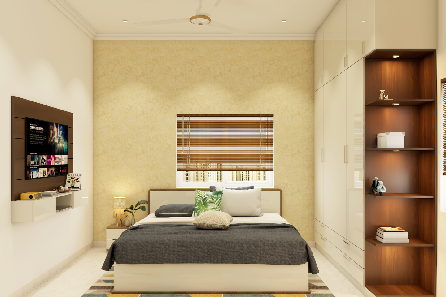 Yellow Bedroom Design - Livspace