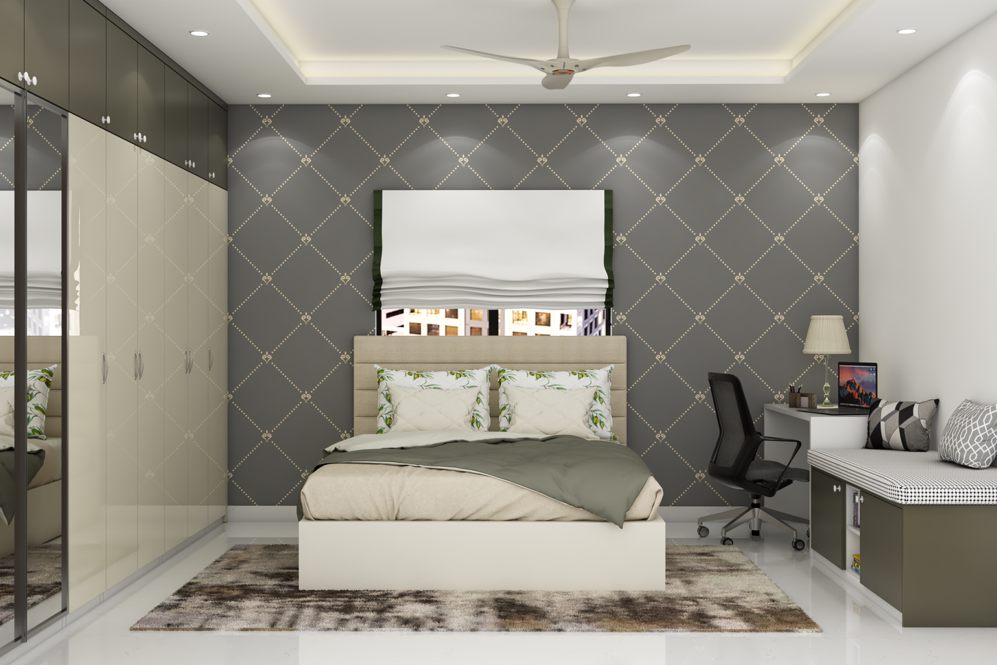 Contemporary Master Bedroom Design Idea - Livspace