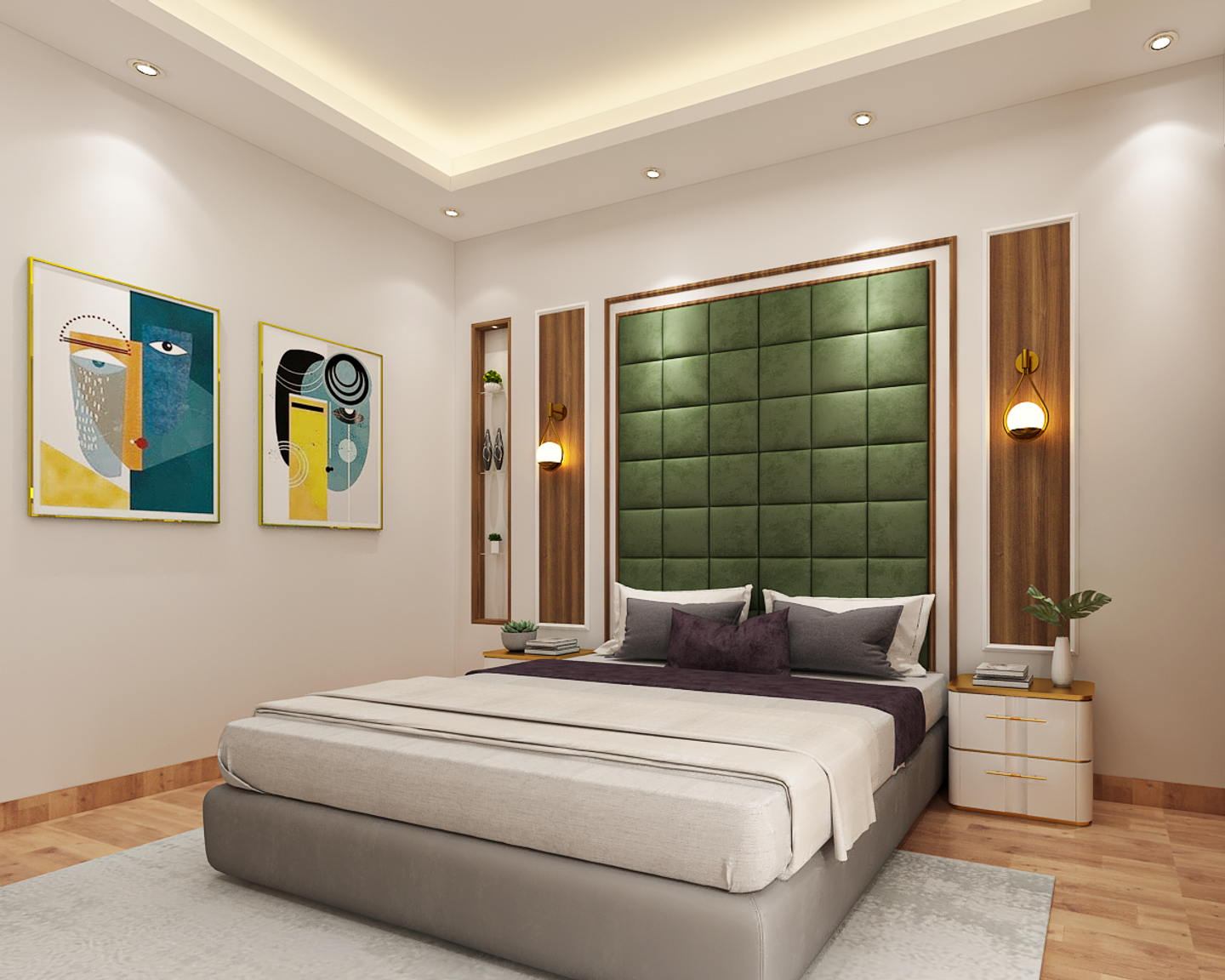 Spacious Master Bedroom Design - Livspace