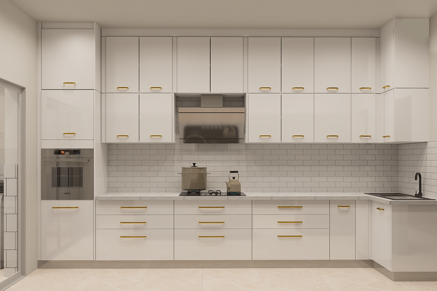 Modular Kitchen Design For Rental Homes - Livspace