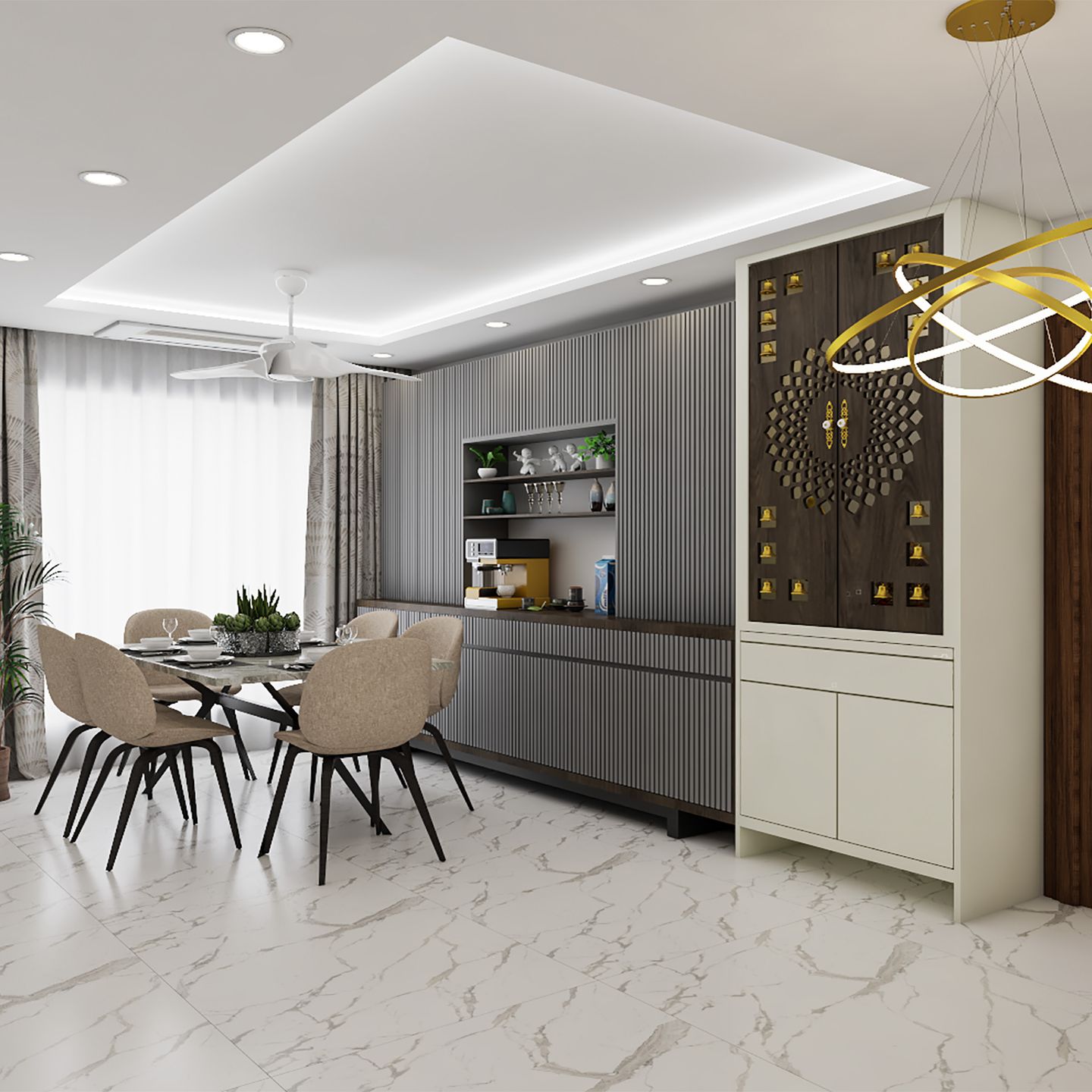 8x2 Ft Rectangular Flooring Design With Modern Aesthetics - Livspace