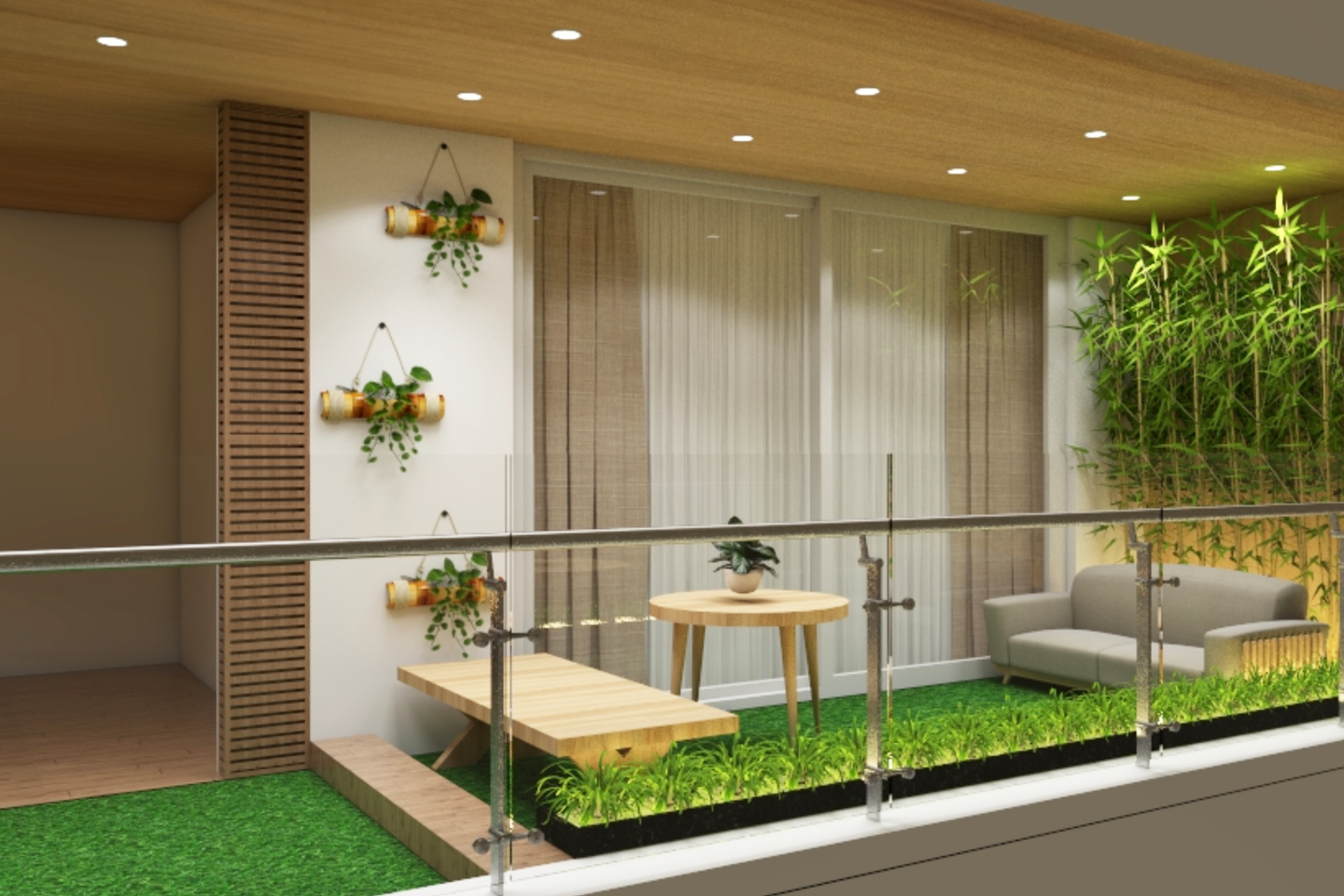 Garden Balcony Design - Livspace