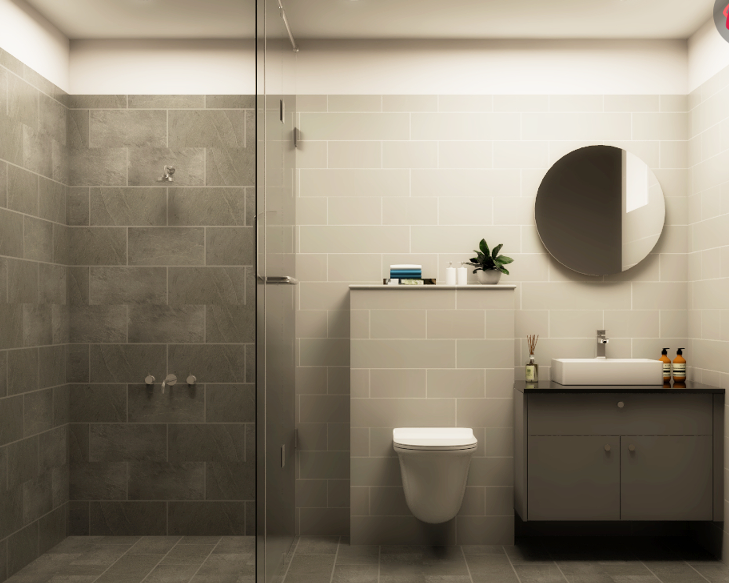 Classic Earthy Themed Bathroom Design - Livspace