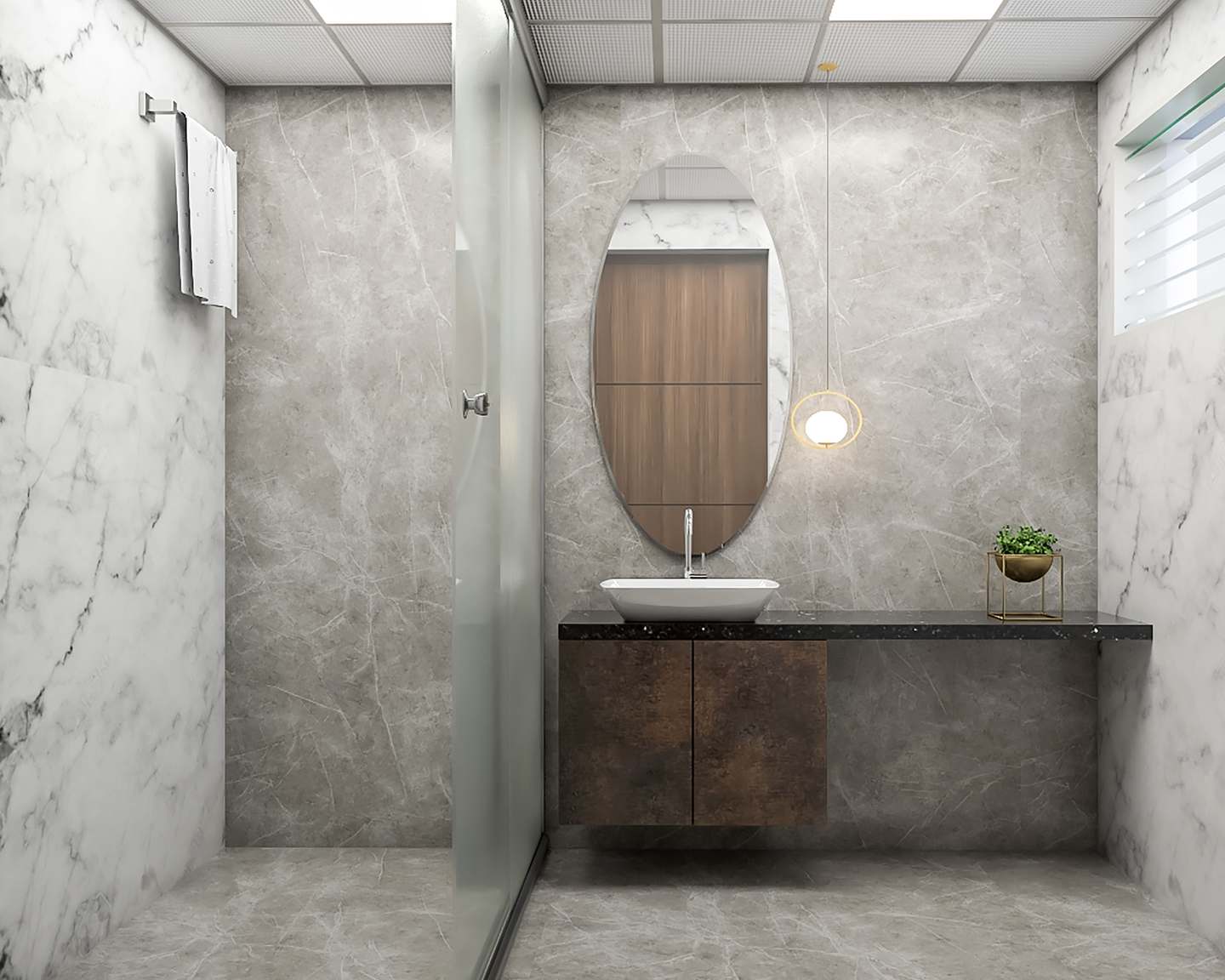 Low Maintenance Spacious Bathroom Ideas - Livspace