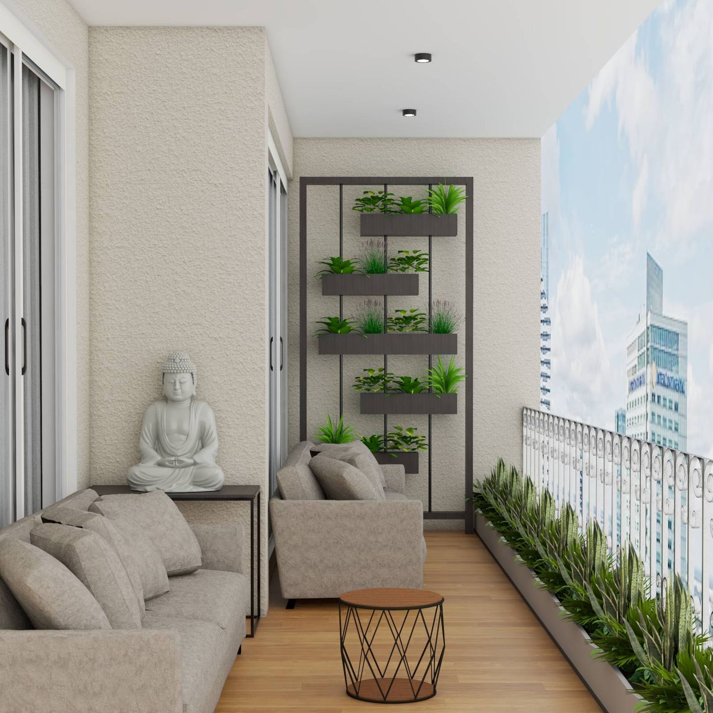 Modern Balcony Design - Livspace