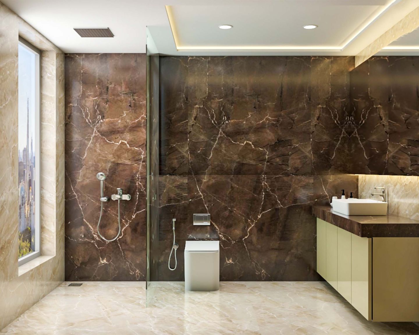 Rustic Bathroom Design – Livspace