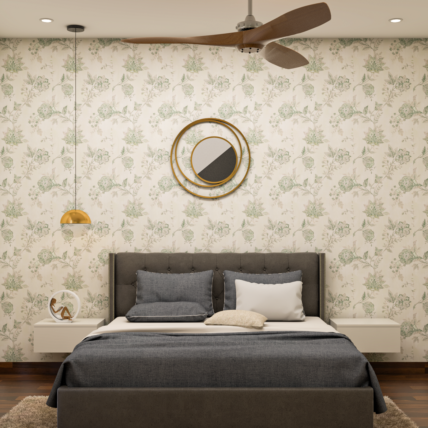 Simple and Elegant Guest Bedroom - Livspace