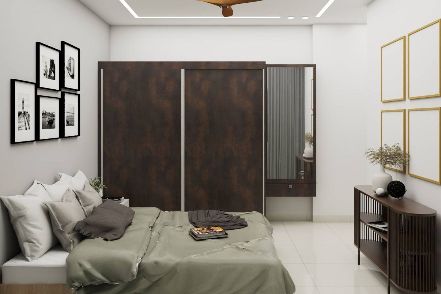 Modern Styled Compact Sized Guest Bedroom Design