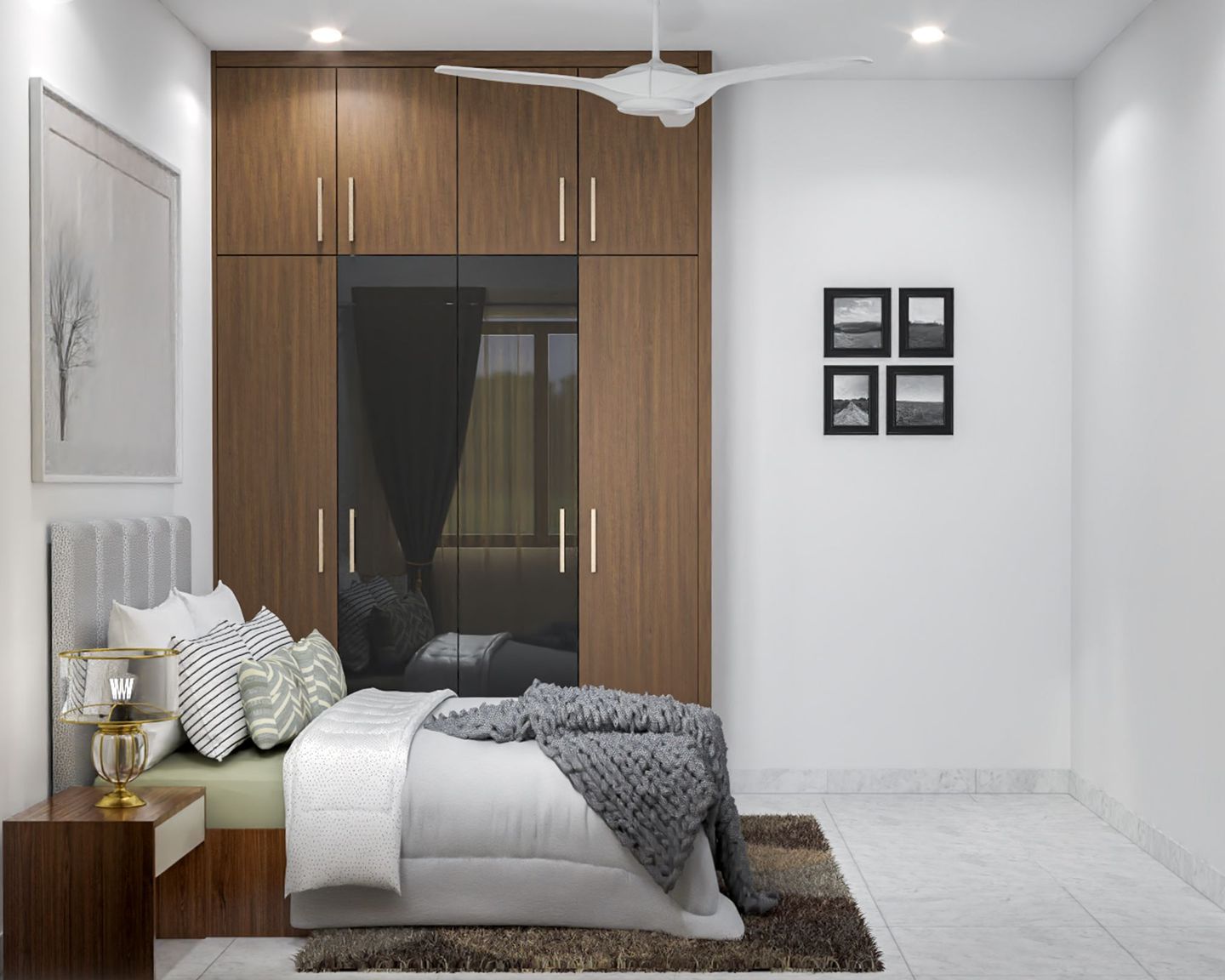 Modern Guest Bedroom Design - Livspace