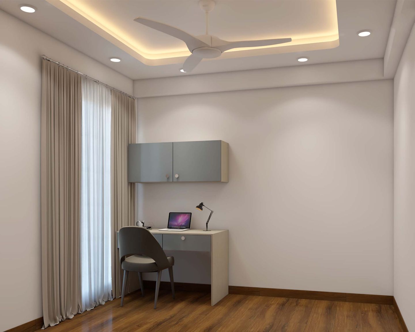 Simple Home Office - Livspace