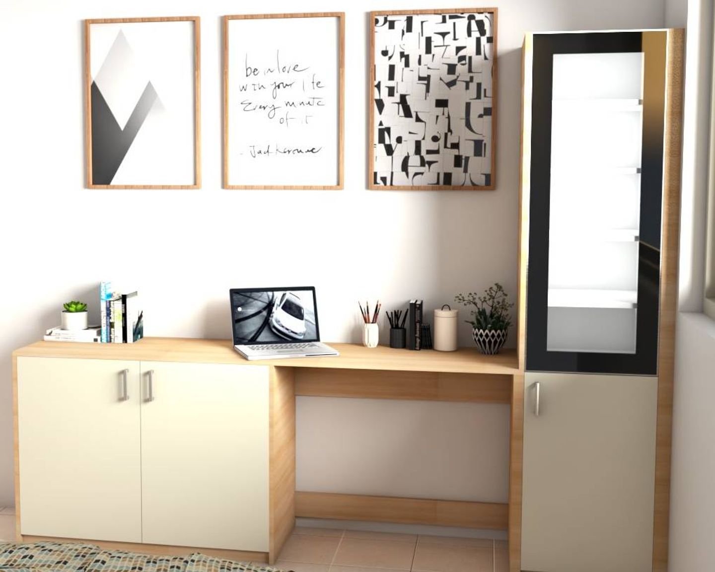 Compact Home Office Design - Livspace
