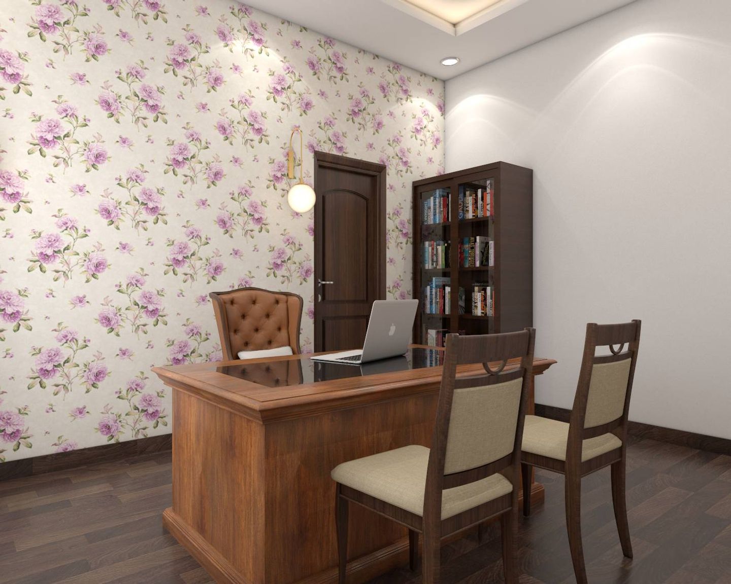 Modern Spacious Home Office Design With Simple Color Scheme Livspace