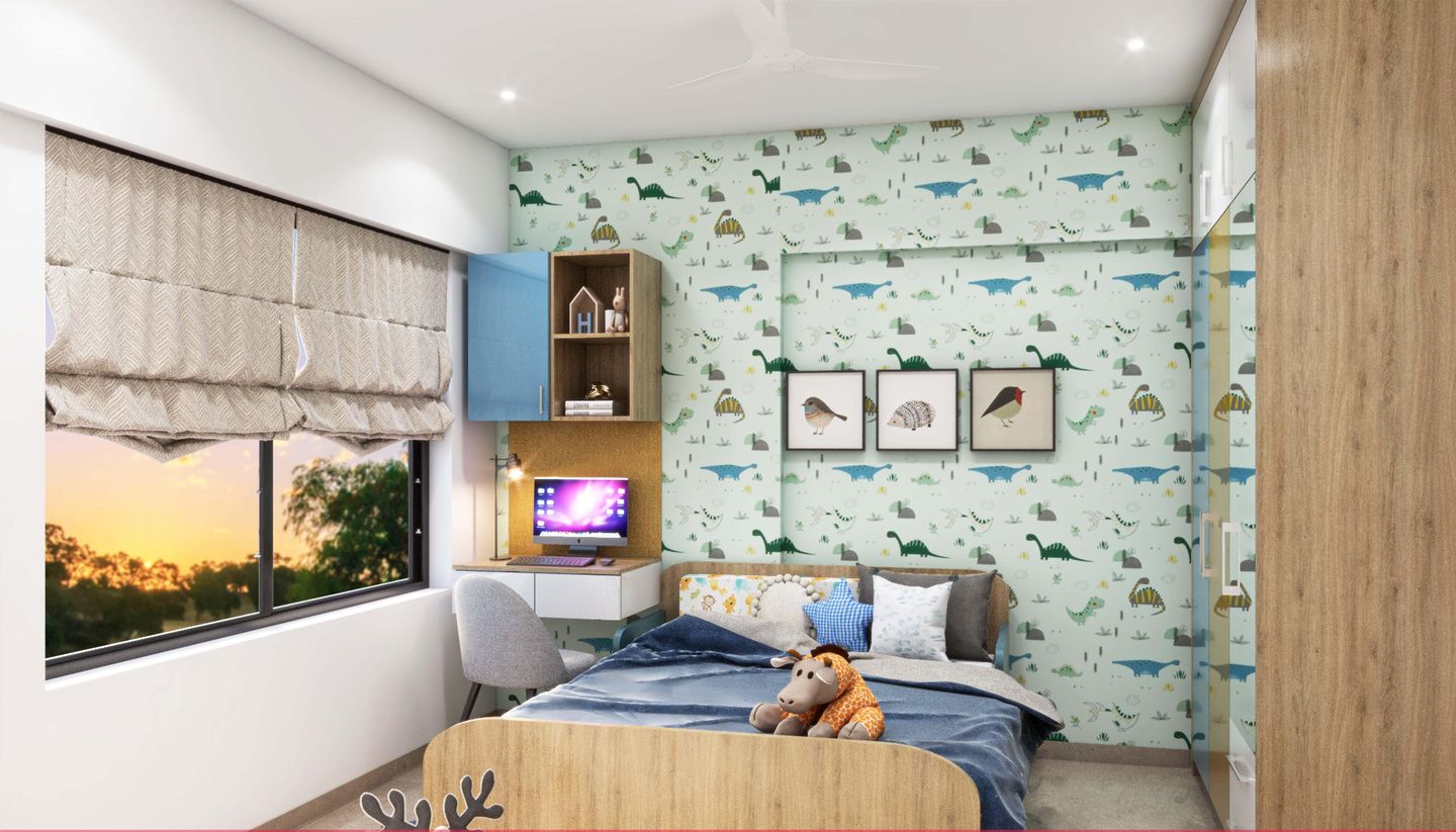 Colourful Boy's Room Design - Livspace