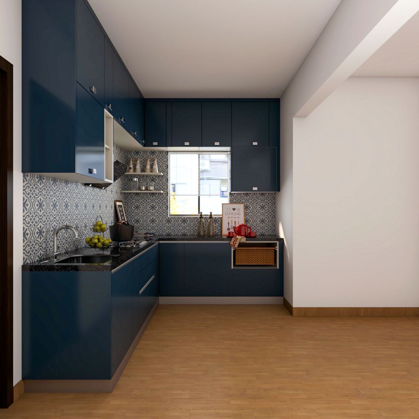 Compact Kitchen Design - Livspace