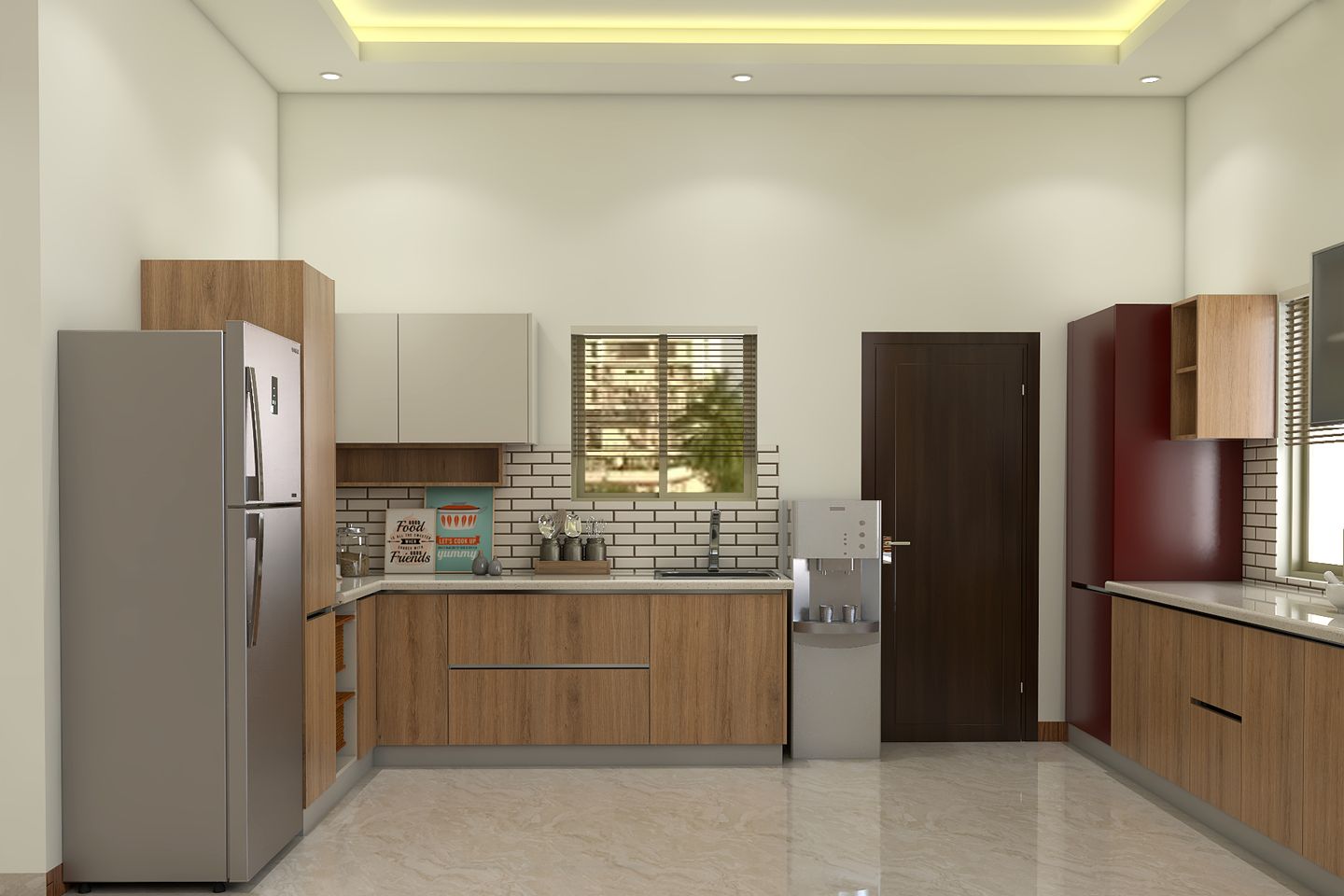 Modern Wooden Kitchen Design - Livspace