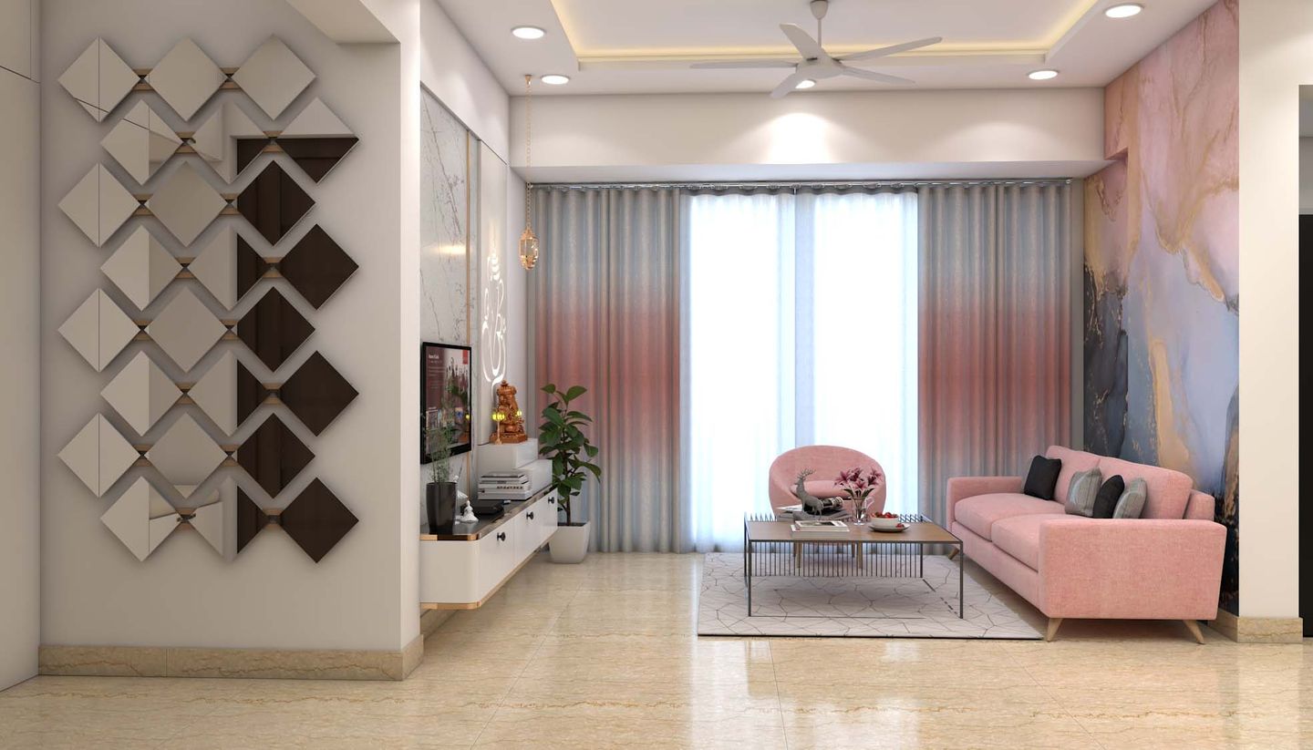 Large Living Room Design - Livspace