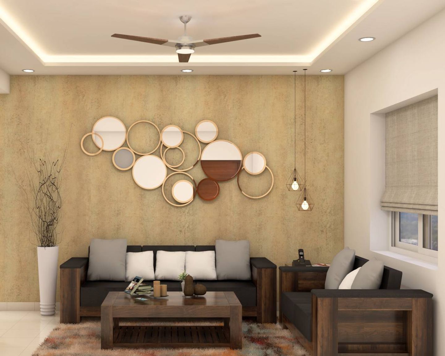 Modern Living Room Design - Livspace