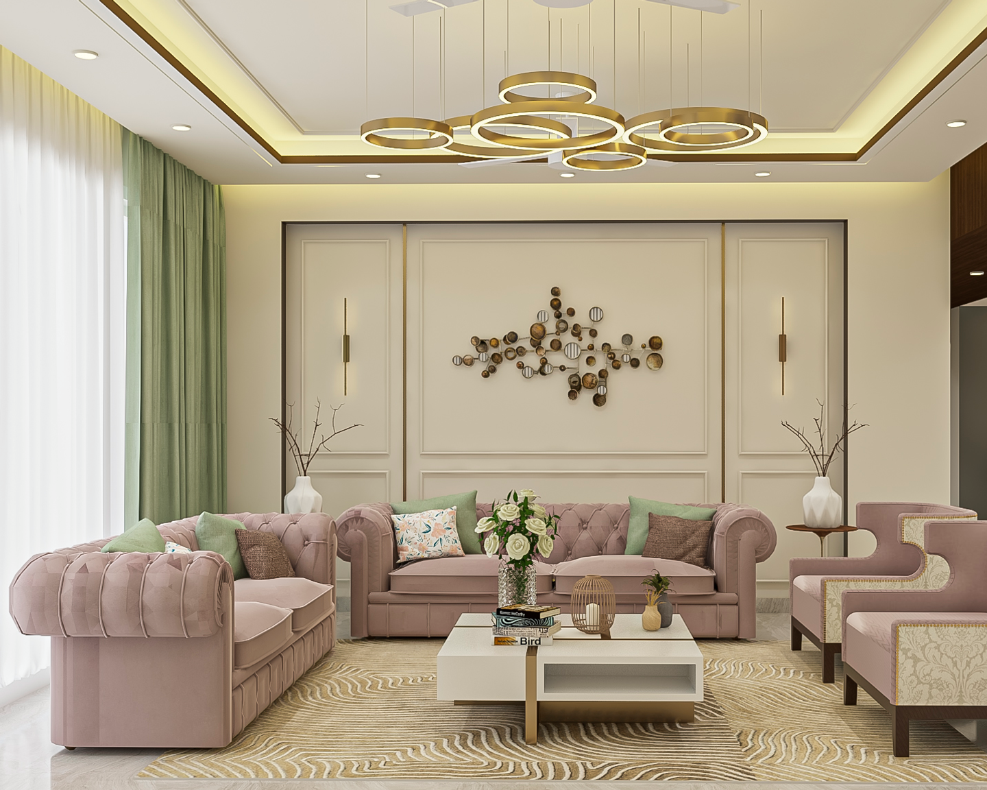 Classic Living Room Design - Livspace