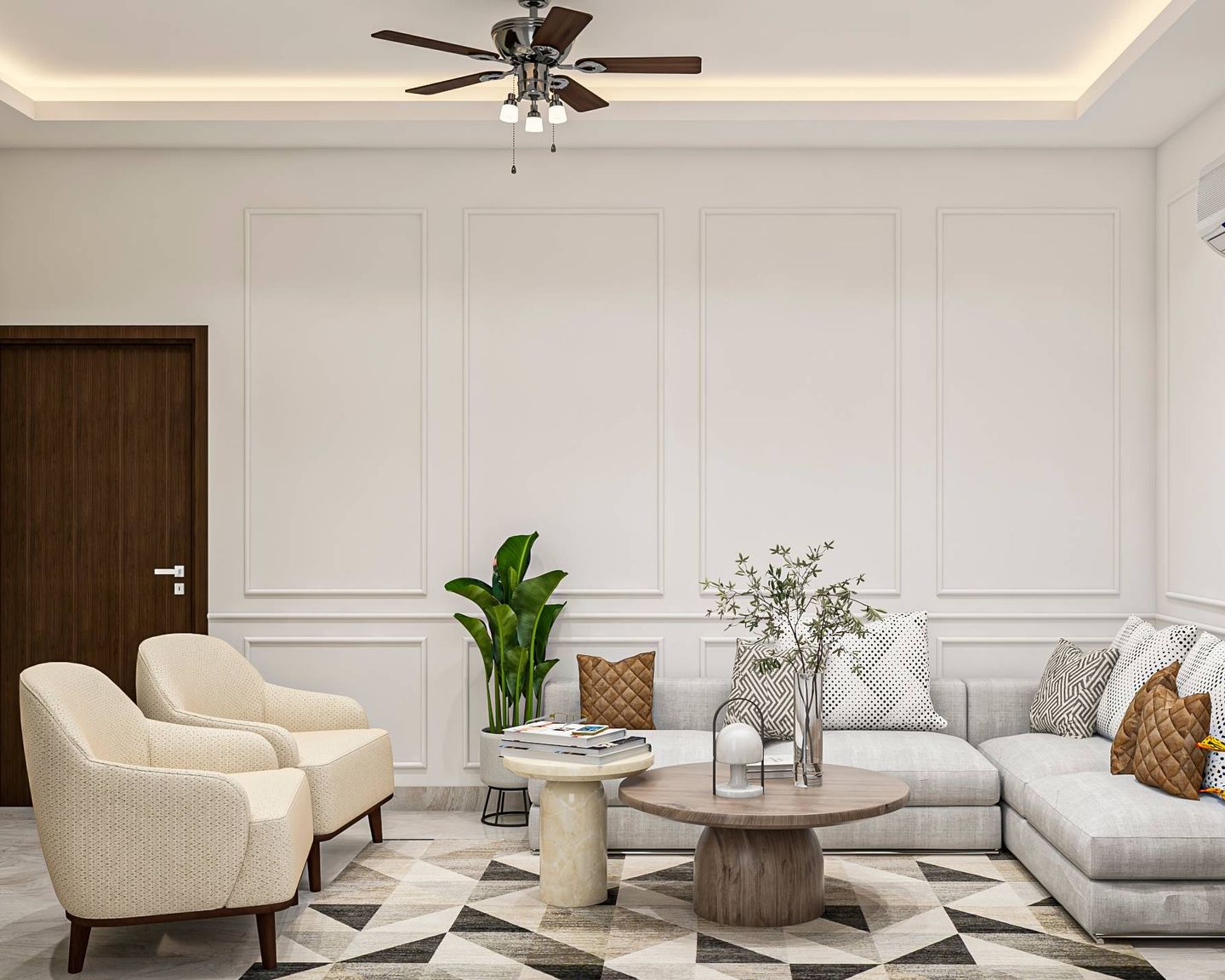 Luxurious Living Room Design - Livspace