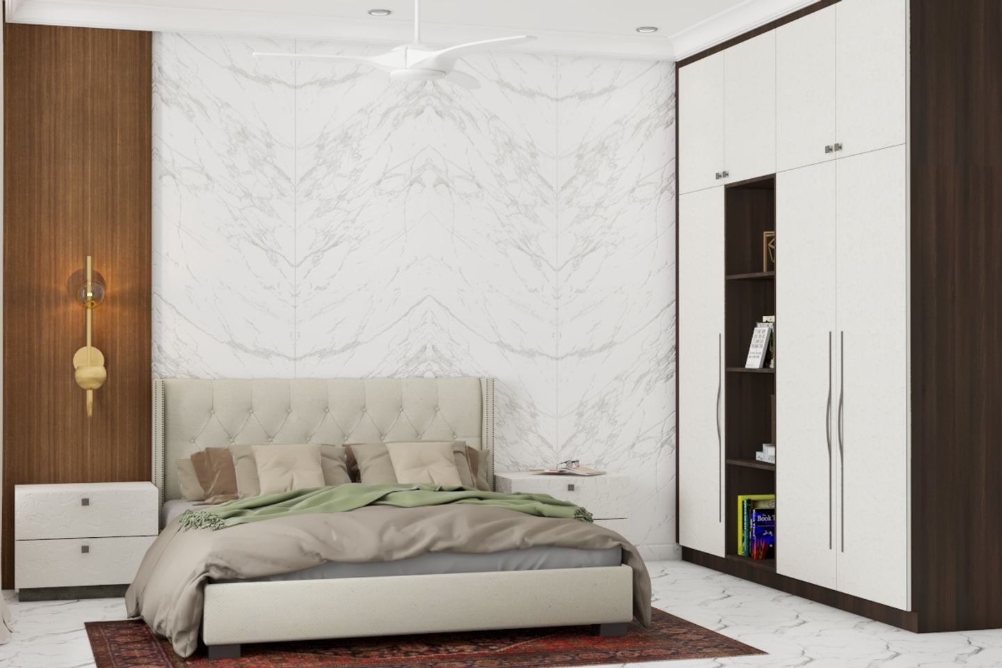 Contemporary Master Bedroom – Livspace