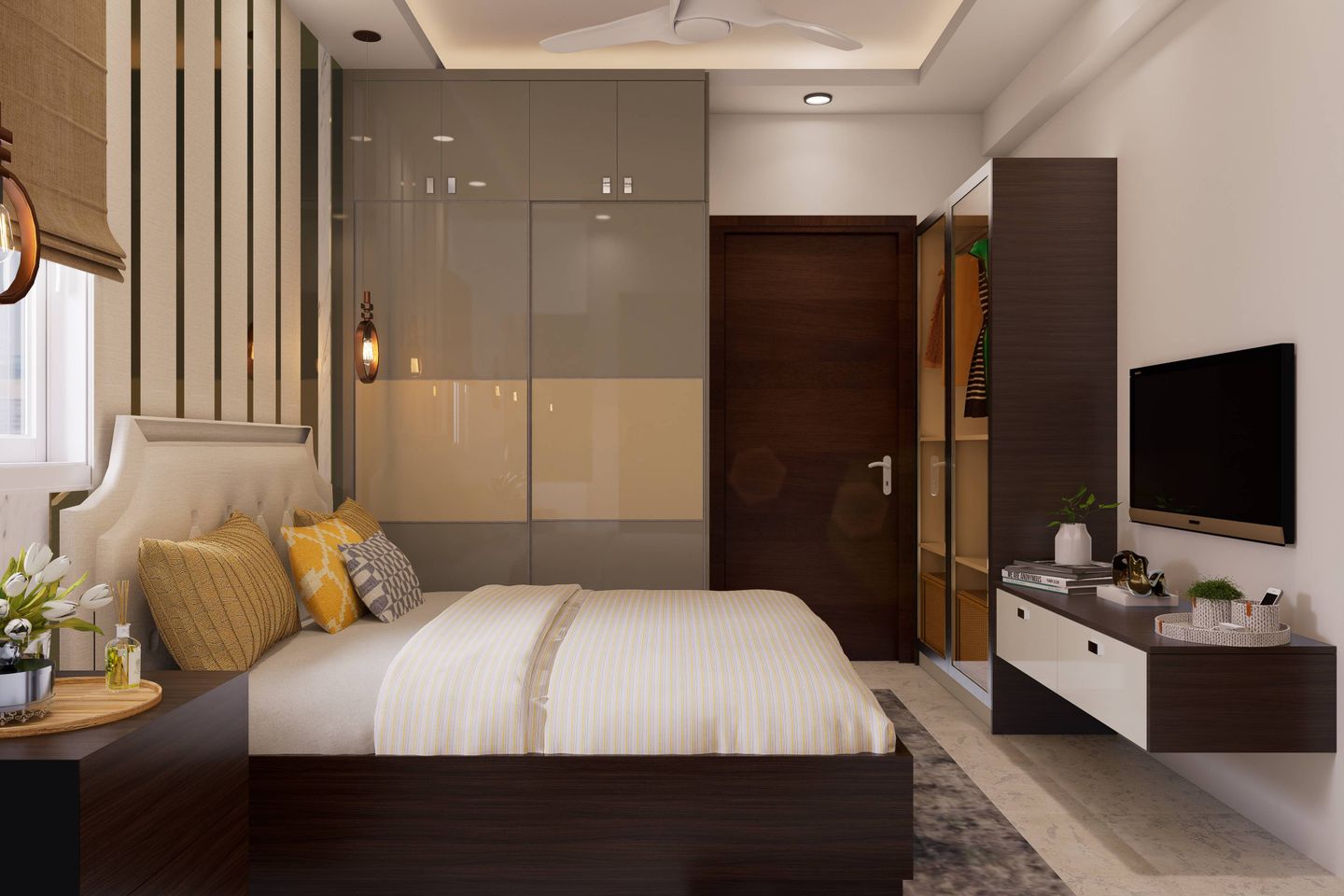Modern Master Bedroom- Livspace